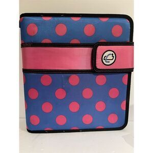 Case-it 2-Inch 3-Ring Binder A5 Polka Dot School Office Supplies